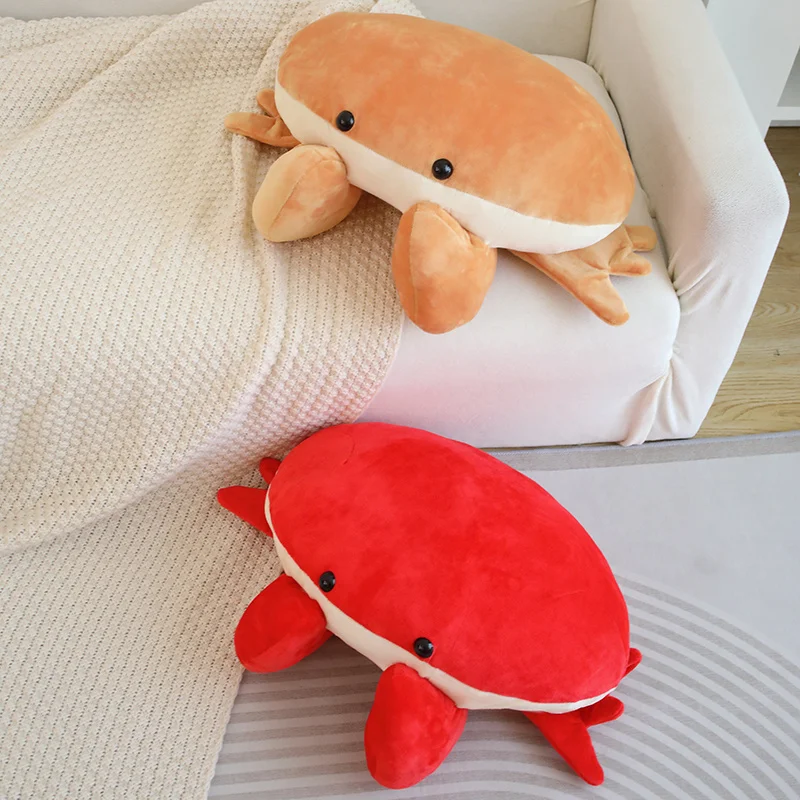 Lovely Bread Crab Plush Doll Pillow Red And Yellow Cartoon Bread Crab Animal Plush Toy Soft Stuffed Cotton To Accompany Sleep