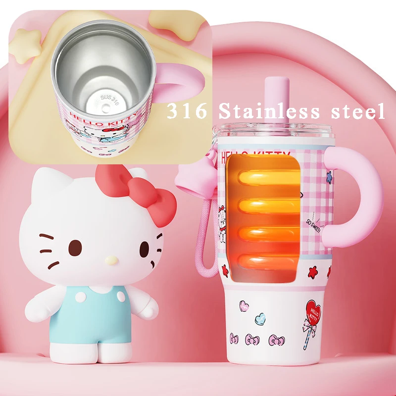 X&W Cartoon 316 Stainless Steel Thermos Bottle Large Capacity