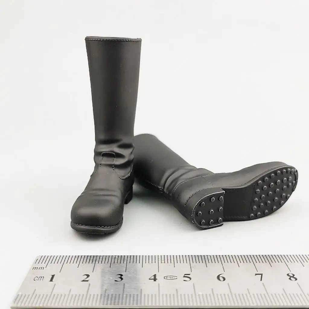 1/6 스케일 남자 블랙 하이 레그 부츠 액션 입상 육군 취미 모델 12''액션 피규어 장난감 액세서리