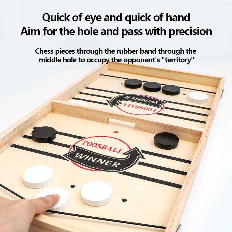 Table Hockey Paced Sling Board Game Fast Winner Party Desktop Battle Chess Adult Parent-child Interactive Child Family