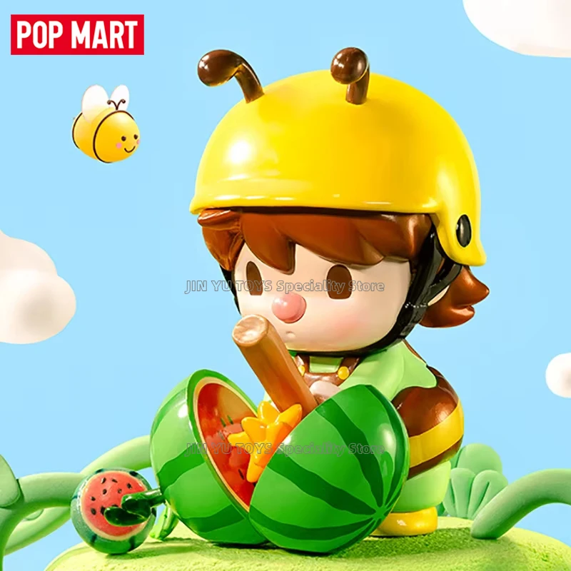 POP MART Sweet Bean Fruit World Adventure Series Blind Box Kawaii Anime Action Figure Fruit Ornaments Toys Decor Desktop Dolls