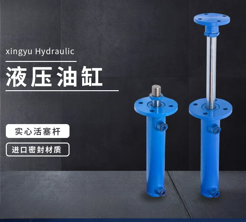 Hydraulic cylinder 5 tons flange two-way oil head bore 63HSG standard cylinder