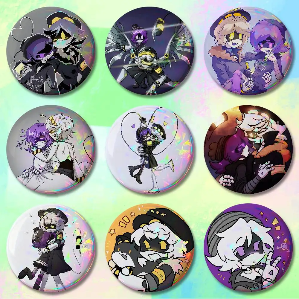 M-Murder D-Drones N Uzi Button Pin Daily Stylish Ornament Badge Exquisite Round Brooches Backpack Accessorie