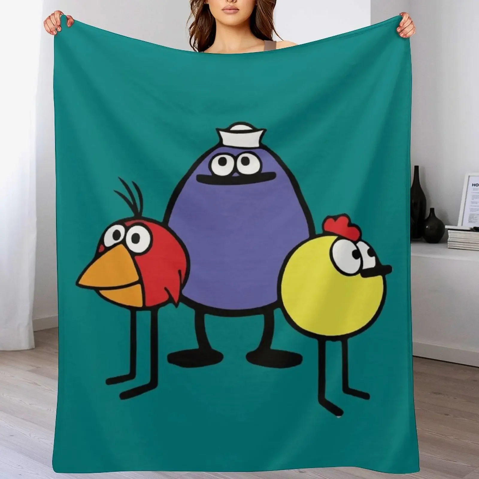 

Peep and the big wide world 1 Throw Blanket Outdoor Soft Blanket for Picnic Beach Camping