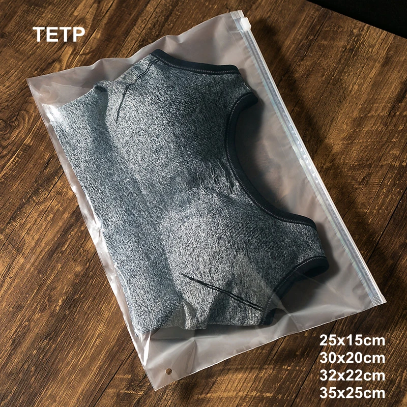 

TETP 10Pcs One Face Transparent Zipper Bag Travel Underwear Panties Packaging Storage Organizer Dust-proof Favors With Air Hole