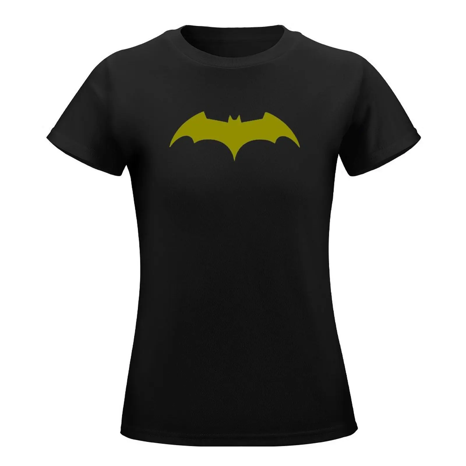 Yello Bat Symbol T-Shirt tees aesthetic clothes t-shirts for Women graphic tees funny