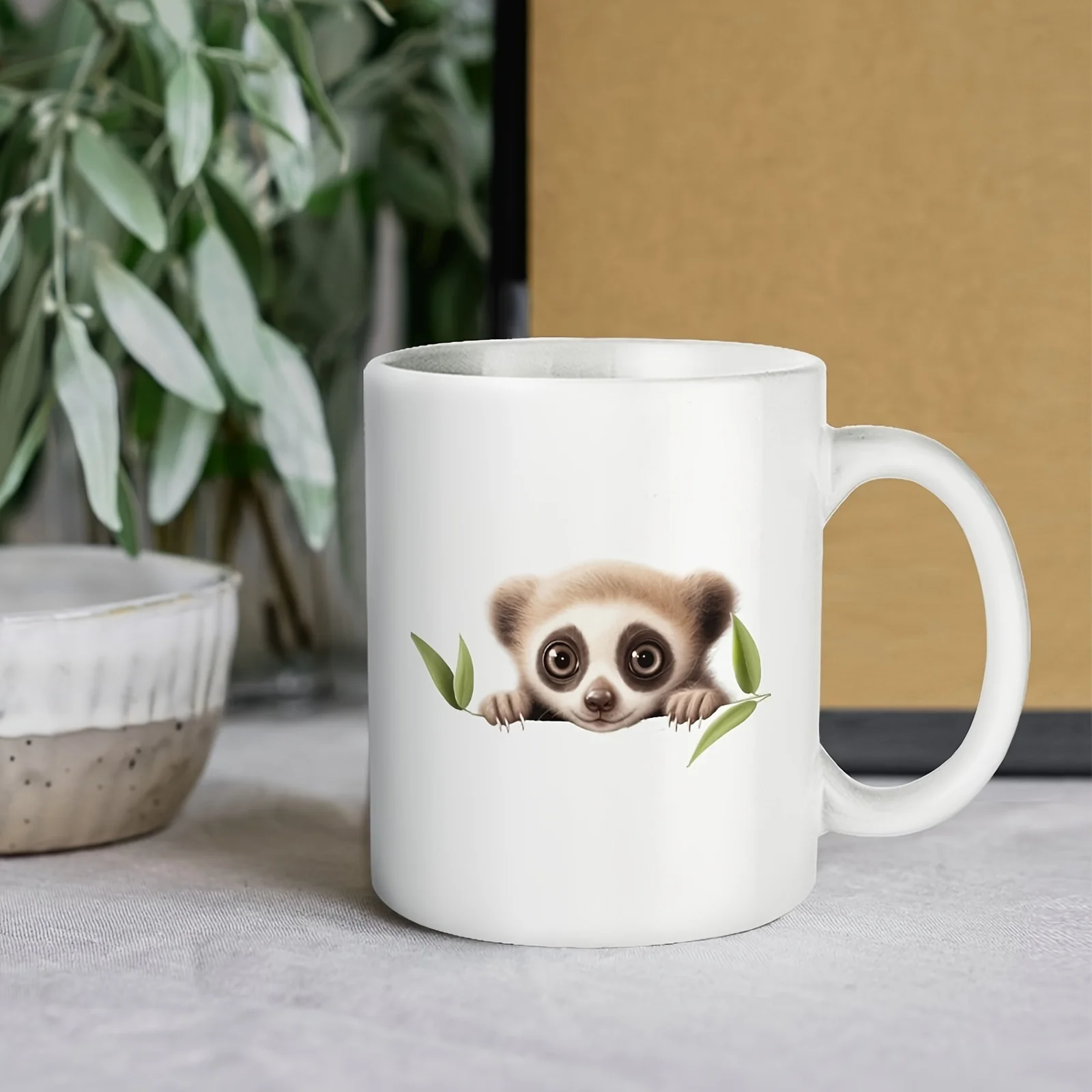 

11oz Mug, Coffee Mug, Raccoon, For Cafes Gift For Friends, Sisters, Coffee Drinker, Owner, Ceramic Cup, Christmas Gift