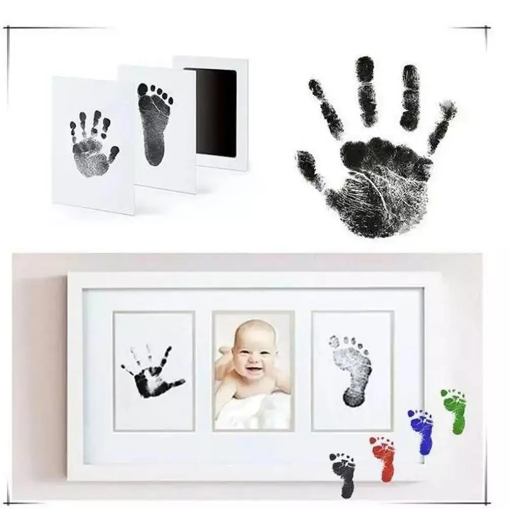  Baby Footprints Handprint Ink Pads Kits for DIY Photo Frame Accessories Baby Pet Cat Dog Paw Prints Souveni T3P2