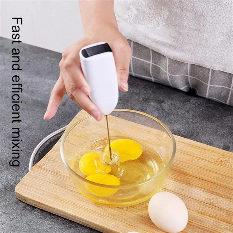 1 Peice Egg Beater Electric Handheld Rotary Egg Whisk Coffee Frothing Wand Milk Cappuccino Frother Mixer Portable Kitchen Tools