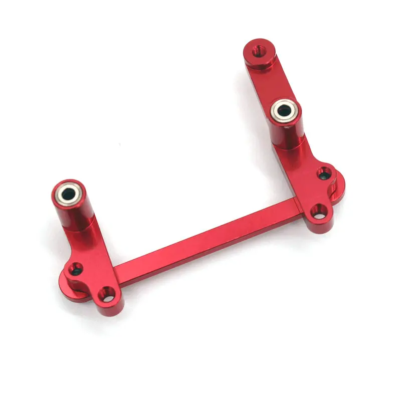 Metal Upgrade Steering Assembly Peças para carros de controle remoto, WLtoys 124008, 124010, RC 1/12