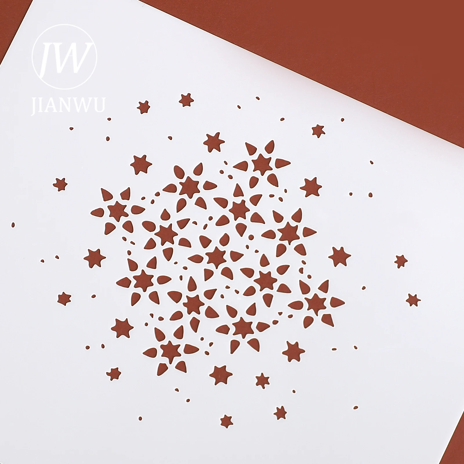 JIANWU خمر ندفة الثلج المجوفة المشهد المواد المجوفة الكولاج اخفاء لوحة ختم الإبداعية لتقوم بها بنفسك مجلة القرطاسية #3