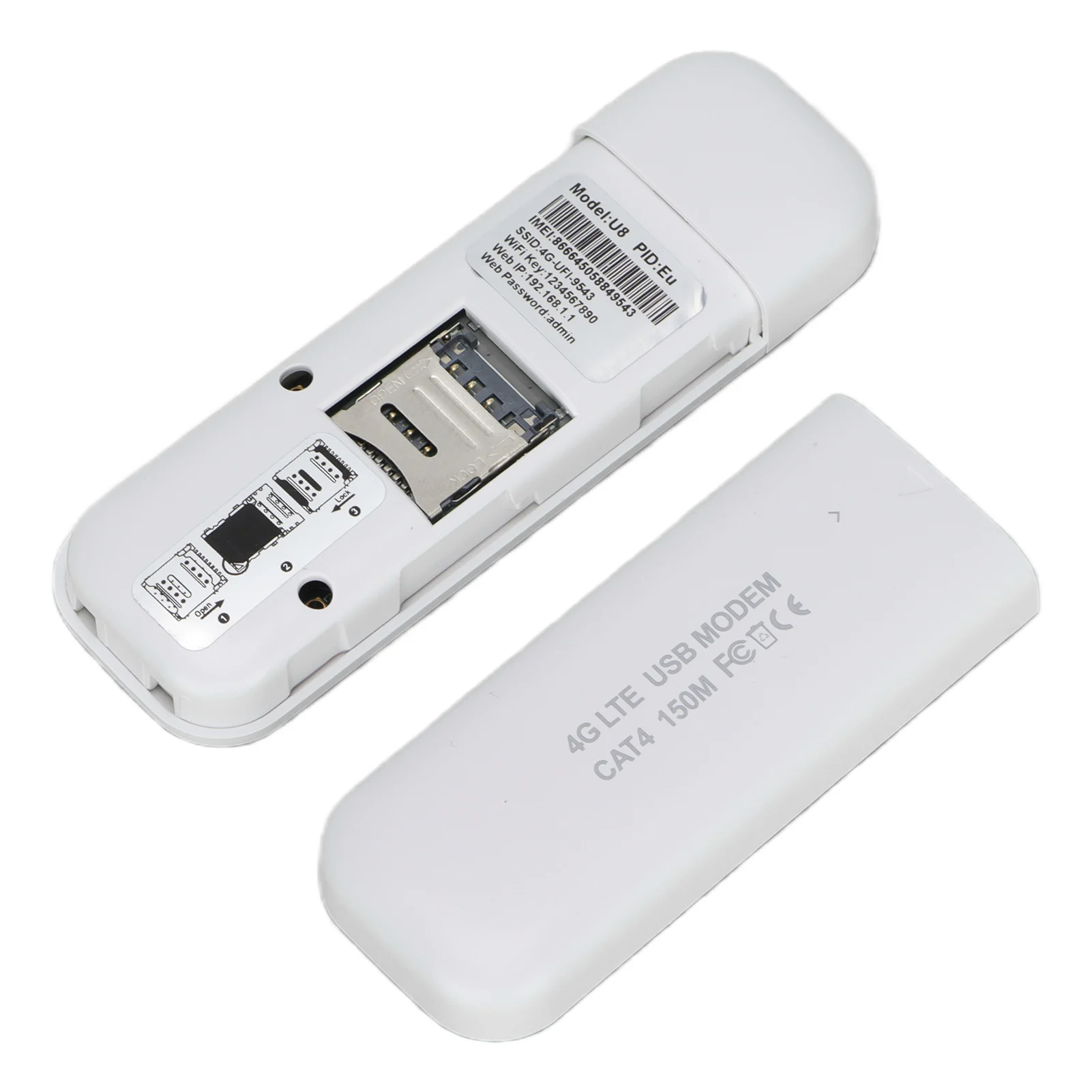 Netzwerkadapter, Netzwerkadapter, kabellos, starke, breite Reichweite, einfach zu verwenden, USB-U8-WLAN-Modem, kabelloser Netzwerkadapter