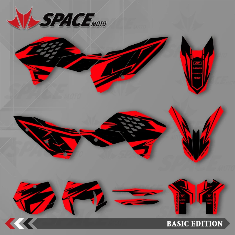 

SPACE MOTO графический фон наклейки наклейки мотоцикл для KTM 07-10SXF 08-11EXC