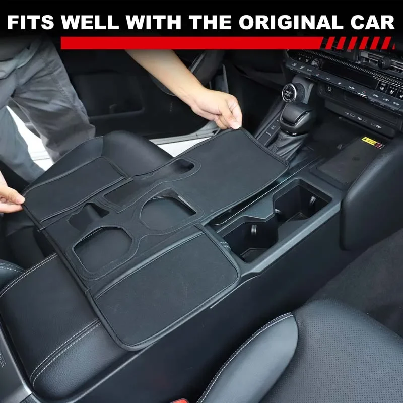 

For 2024 2025 Toyota Land Cruiser 250 Prado LC250 Car Center Control Gear Shift Panel Protection Pad PU Leather Cover