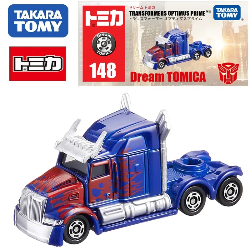 Takara Tomie Premium Editie Transformatoren Optimus Prime Motorvoertuig Model Mini Gegoten Legering Auto Model Kids Speelgoed Cadeau