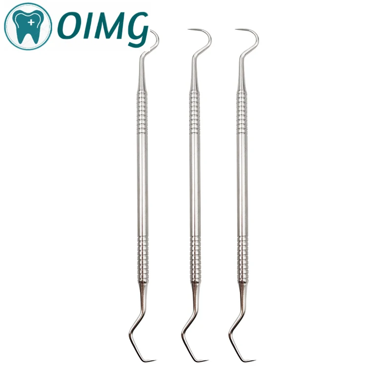 Aço inoxidável Double Ends Dentista, Dentes Higiene Limpa, Explorer Probe Hook, Instrumento Odontológico, Ferramentas de Odontologia, Dentistry Pick