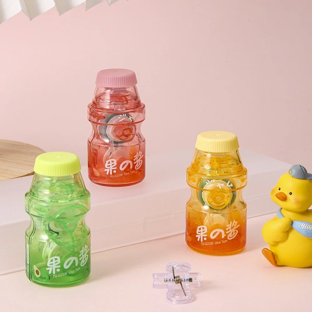 3 Styles Cute Dotted Double-sided Adhesive Candy Color Small Diary Handbook AdhesiveTape