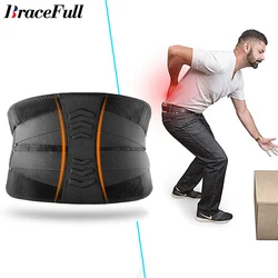 Back Brace Lower Back Pain Relief,Adjustable Back Support Belt with Lumbar Pad for Work Heavy Lifting,Sciatica Herniated Disc