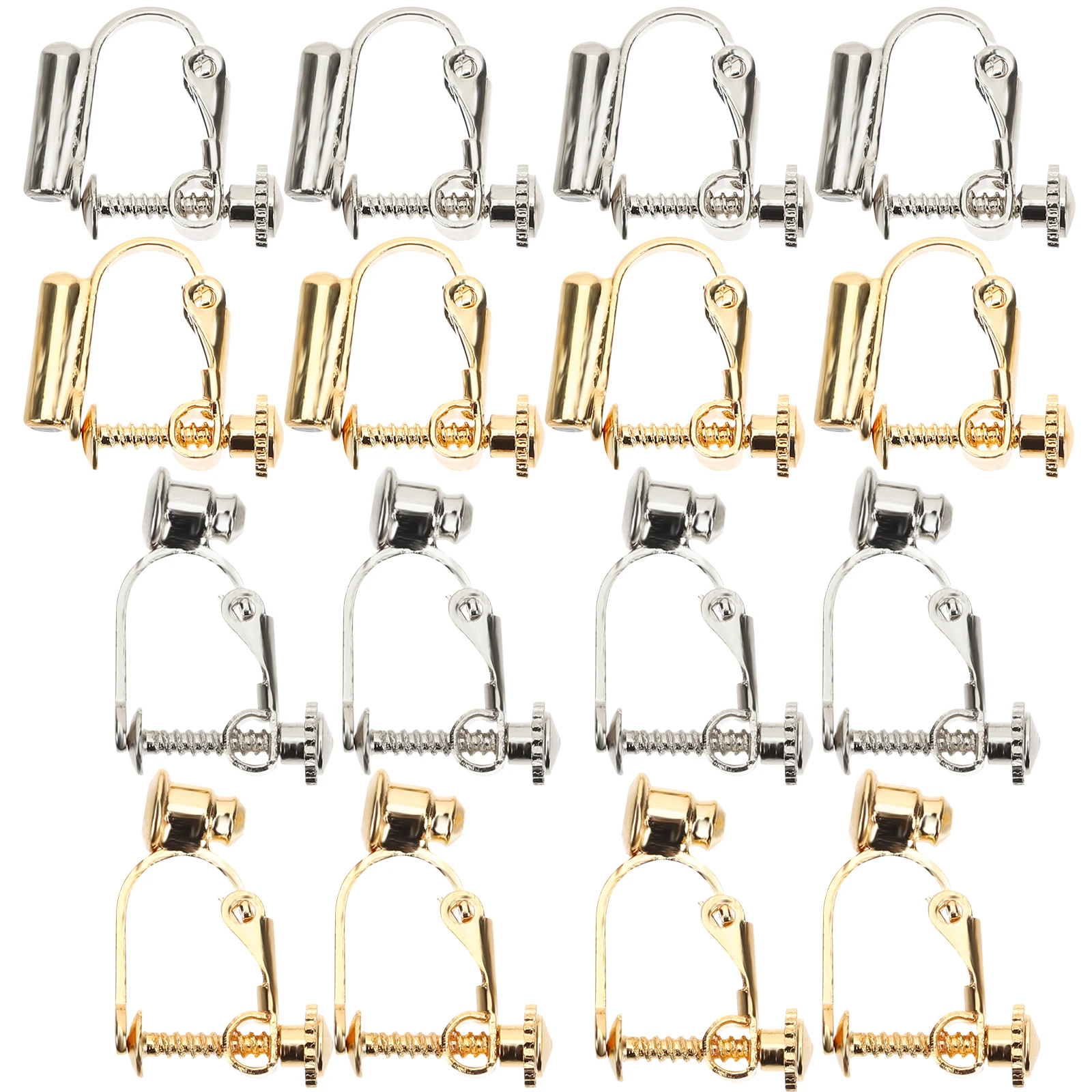 

Ear Clip Adapter Earring Converters Clip On Base Metal DIY Supplies Non Pierced Earrings Jewelry Making