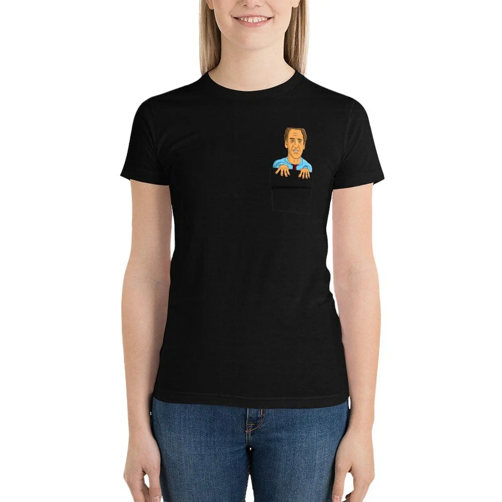 

Nicolas Cage in your pocket! T-Shirt kawaii clothes tees cute clothes T-shirt Women