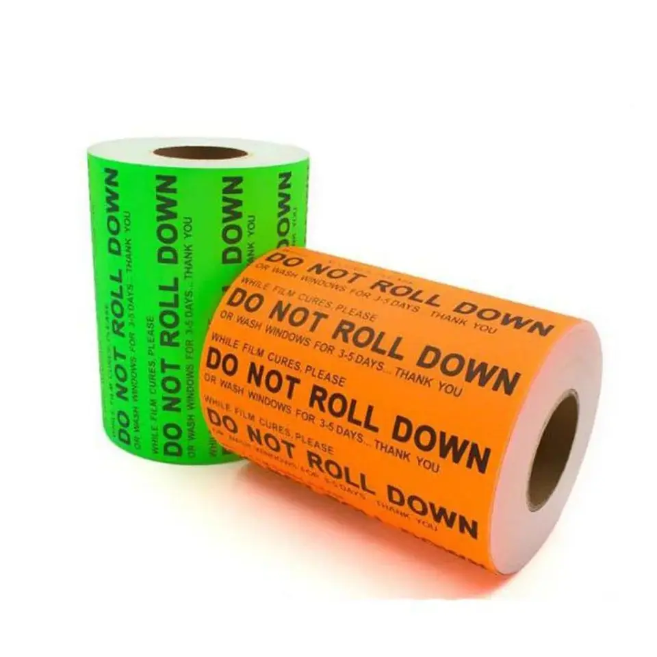 

1000 Pcs Car Stickers "DO NOT ROLL DOWN " Warning Label Window Safety Mark Reflective Tape Stickers Vinyl Film Automobile Warn S