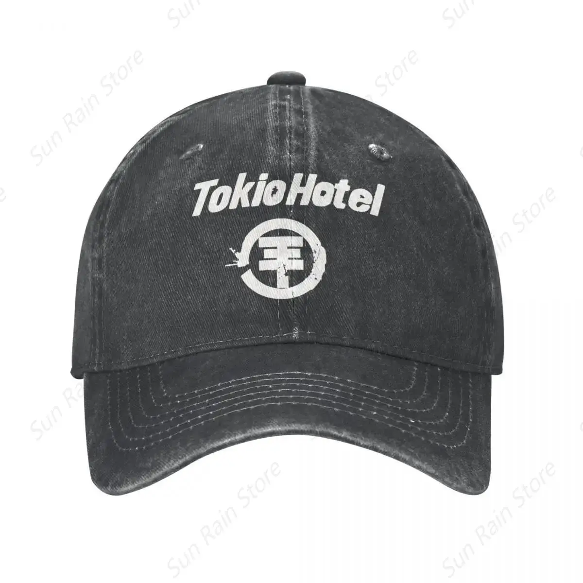 Genres Rock Tokio Hotel Unisex Baseball Cap Logo Distressed Denim Caps Hat Vintage Outdoor Summer Headwear