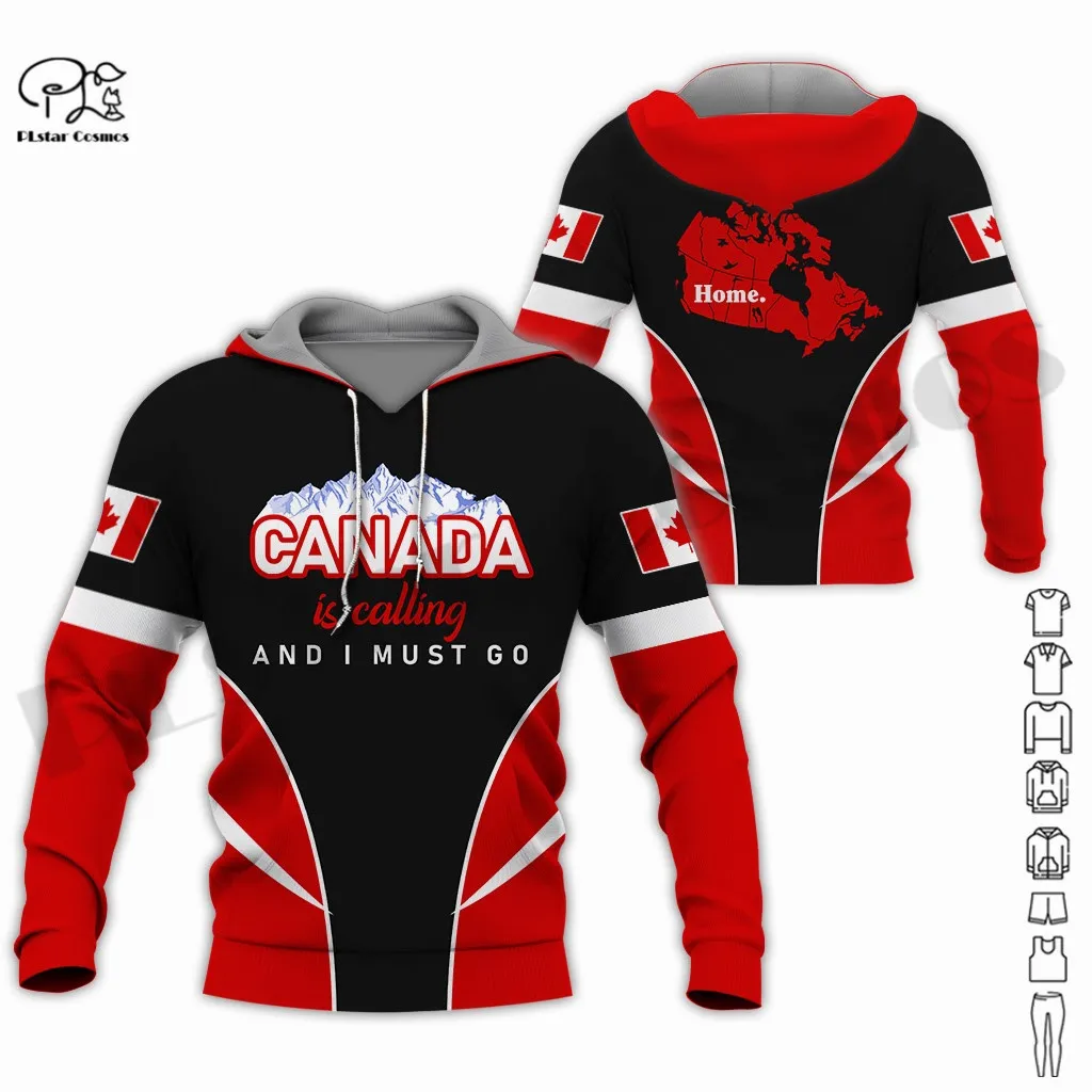 

PLstarCosmos 3Dprint Newest Proud Canada Flag Art Canadian Funny Harajuku Causal Unique Unisex Hoodies/Sweatshirt/Zip Style-6