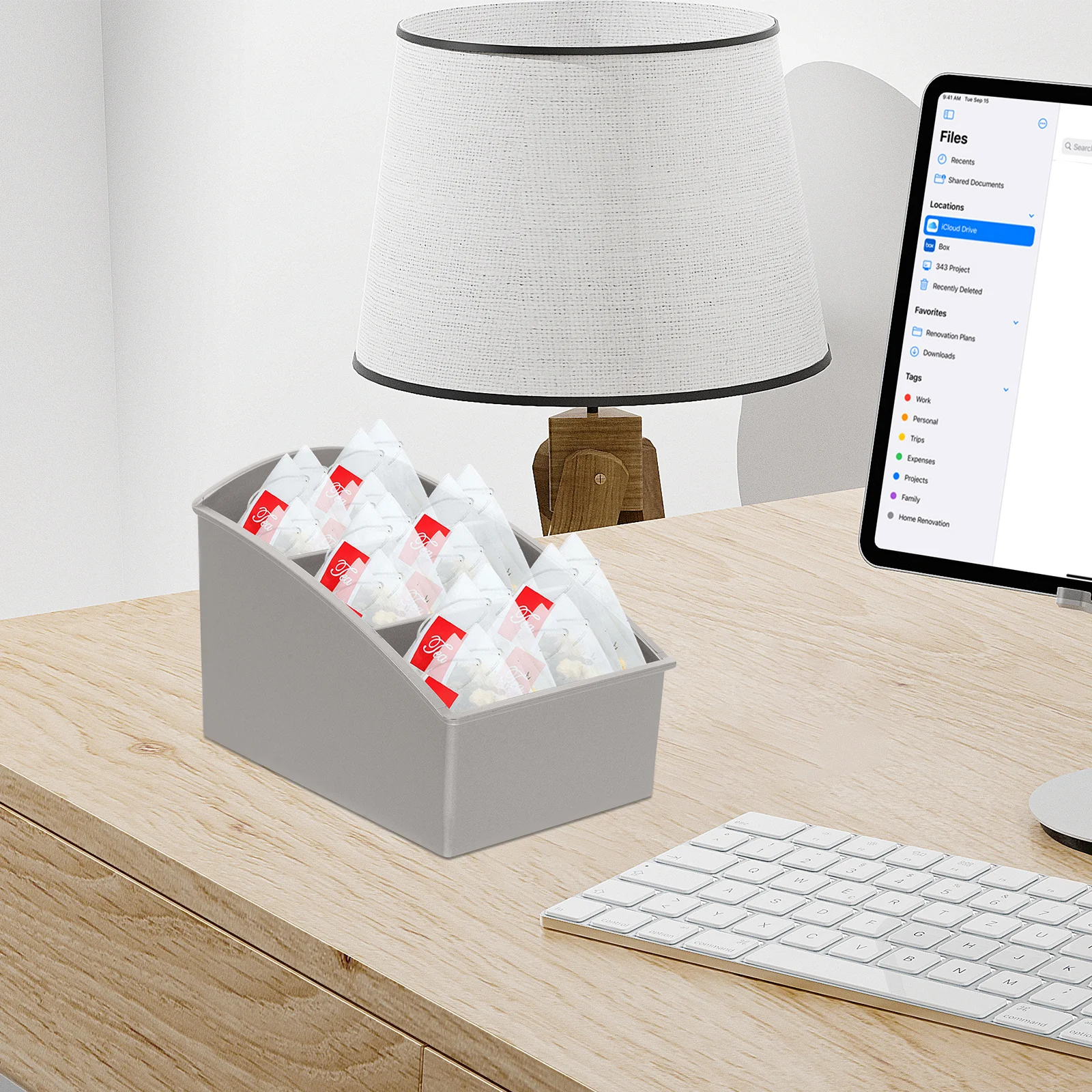 

Seasoning Bag Box Storage Organizer For Tea Bags Coffee Sugar Packets Paper Cups Compact Countertop Coffee Station