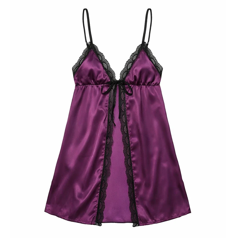 

Женская прозрачная мини-ночная сорочка с глубоким V-образным вырезом и кружевом, без рукавов, с цветочным узором