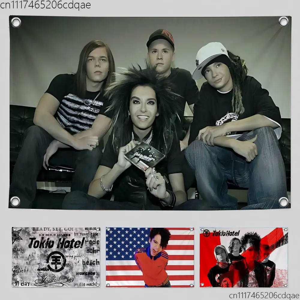 T‑tokio Hotel Singer Celebrity Flag Suitable For Birthday Parties Living Room Bedroom And Outdoor Camping Decorations