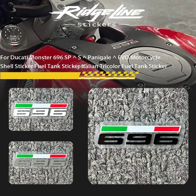 

For Ducati Monster 696 SP ^ S ^ Panigale ^ EVO Motorcycle Shell Sticker Fuel Tank Sticker Italian Tricolor Fuel Tank Sticker