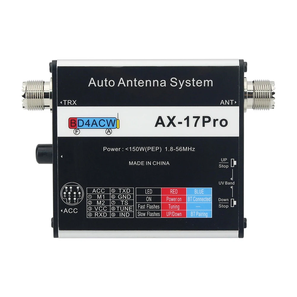 AX-17 Pro Automatic Screwdriver-Antenna Controller For ATAS-120A M-120A M-130A With App Control And Impedance Matching