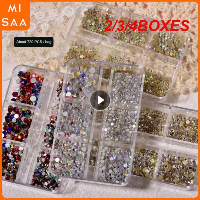 2/3/4BOXES Nails Art Crafts Versatile Endless Possibilities Unique Exclusive Eye-catching Must-have Loose Pearls For Nail Art