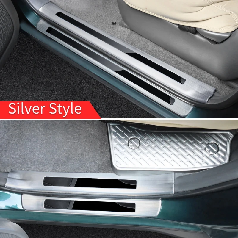 For 2003-2009 Toyota Land Cruiser Prado 120 Interior Decoration Modification Accessories LC120 Stainless Steel Threshold Pedal