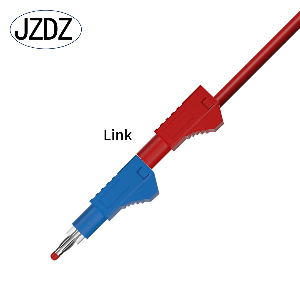 JZDZ 200CM 5pcs Multimeter Test Leads 4MM Dual Banana Plug Security Retractable Electrical cable Line Jumper Wire DIY J.70022