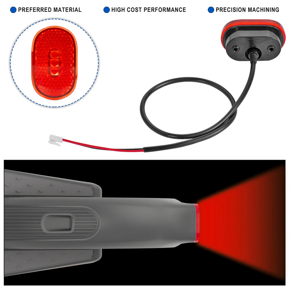 Achterlicht Waterdichte Veiligheid Signaal Waarschuwingslichten Voor Segway Ninebot E25 E45 E22D Elektrische Scooter Rem Lamp Accessoires