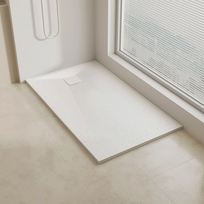 

Bathroom shower cubicle easy-to-clean base rectangular non-slip white Smc shower tray