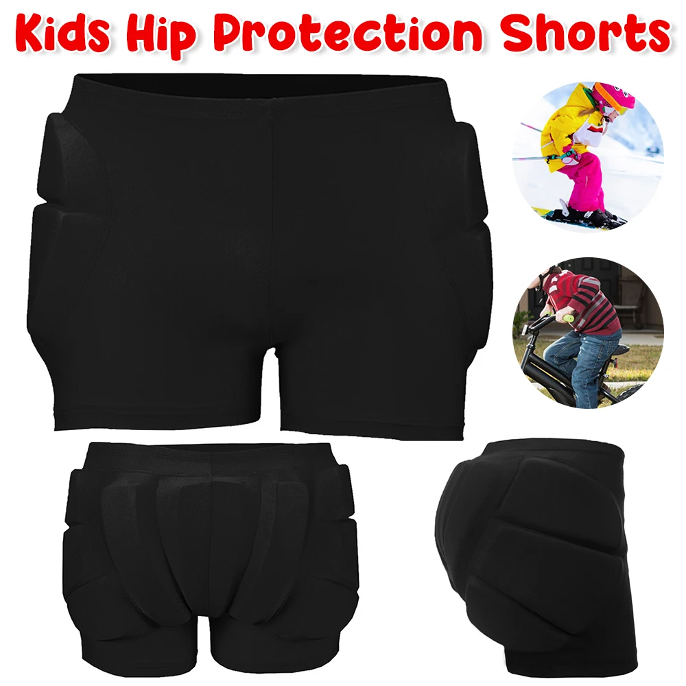 Outdoor Sports Padded Shorts Shock Absorb Kids Tailbone Ski Gear Hip Butt Breathable Sports Pants Cycling Winter Skate Protector