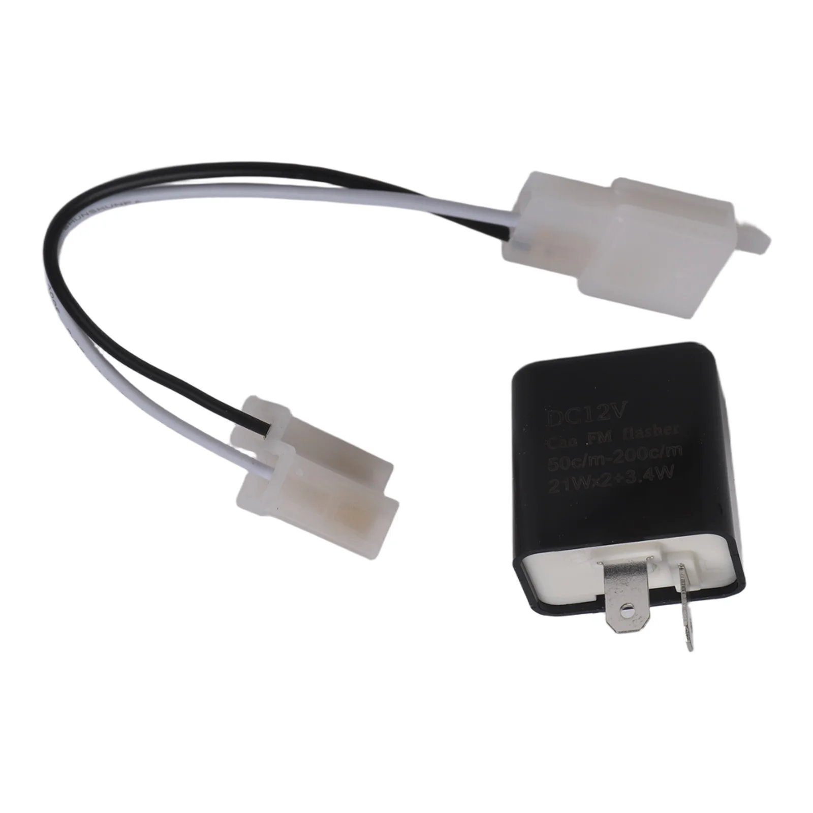 Motorcycle Relay Adapter Cable 2 Pin 12V Electronic LED Flasher Relay Wire Motorcycle Scooter Turn Signal Light