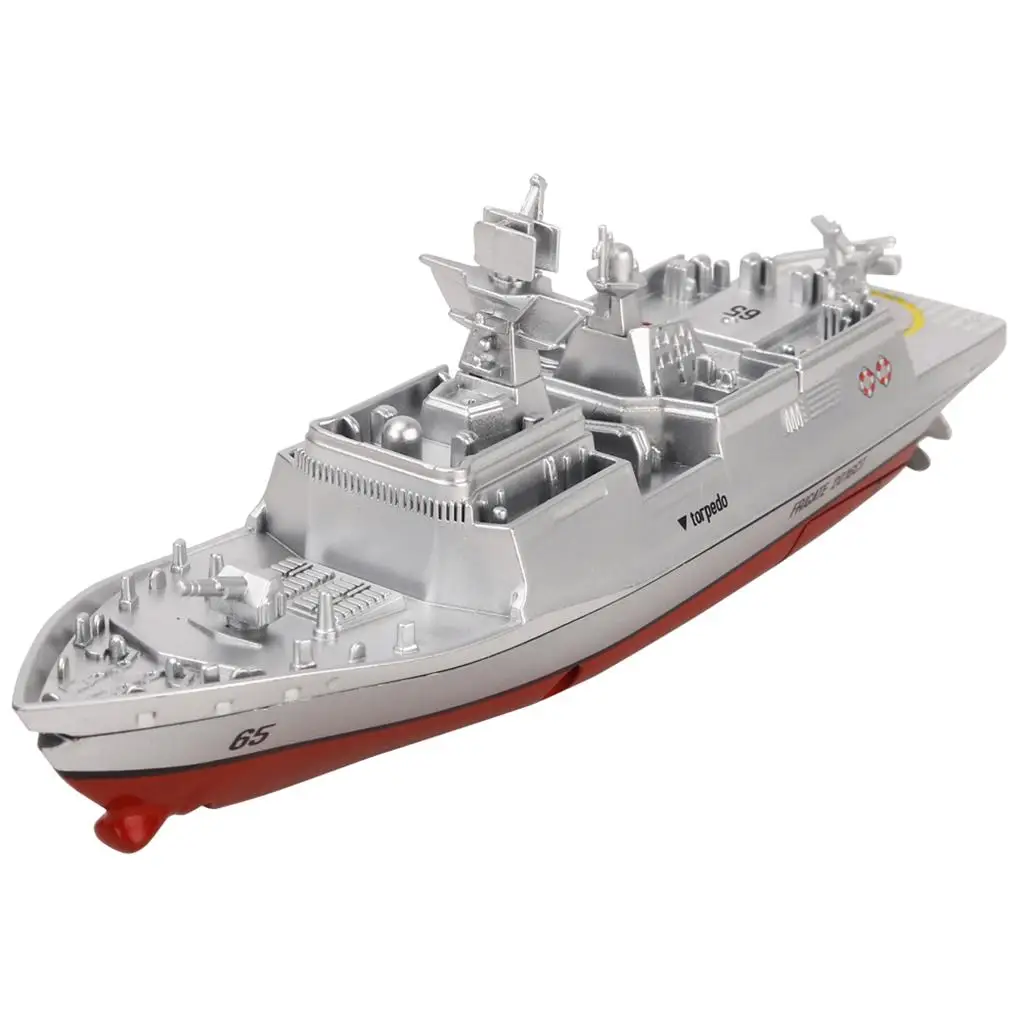 Giocattolo micro barca RC per motrice d'acqua telecomandata FRIGATE Navy.4GHz