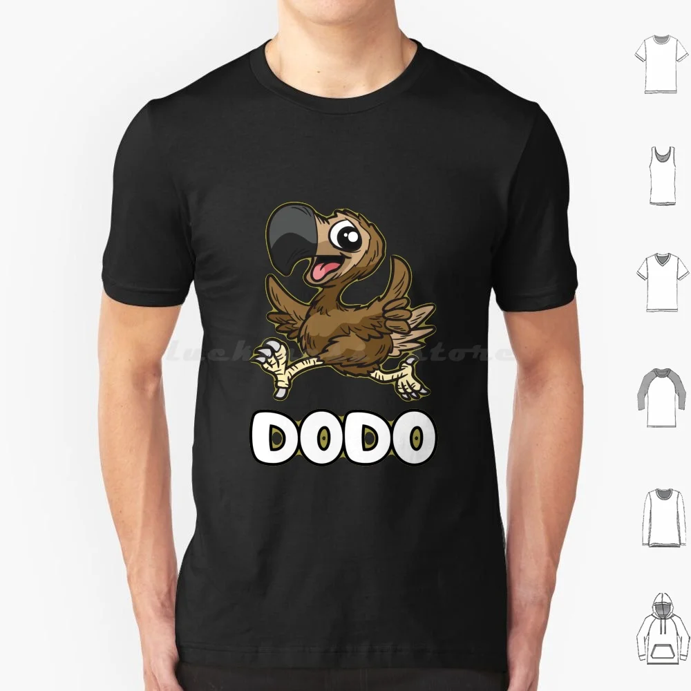 Dodo T Shirt Cotton Men Women Diy Print Cartoon Comic Funny Cool Christmas Dodo Bird Student Flightless Bird Pupils Madagascar