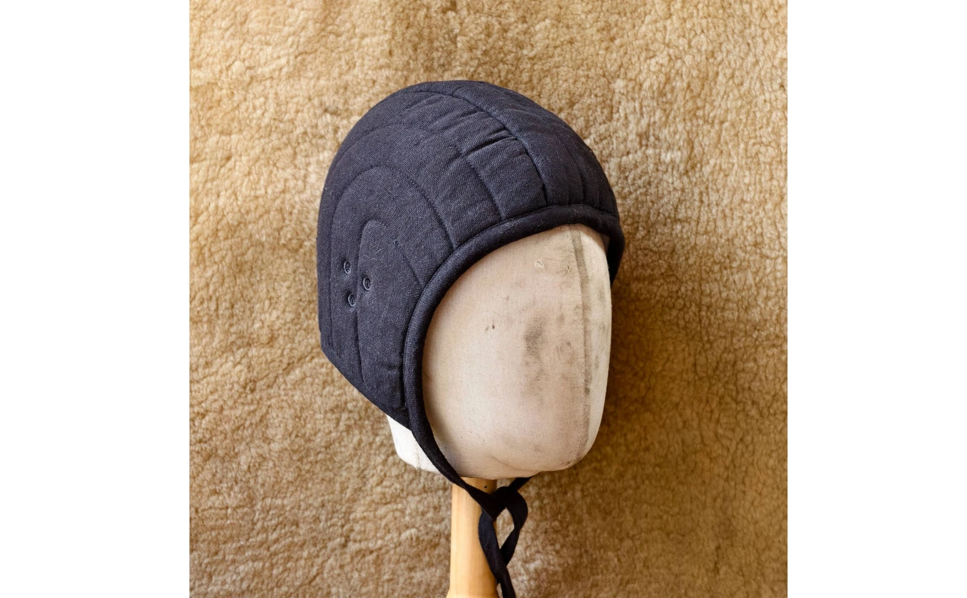 Arming Cap Comfortable Fit Padded Helmet Liner Quilted Linen Cap Breathable Medieval Coif Historically Precise for LARP Players
