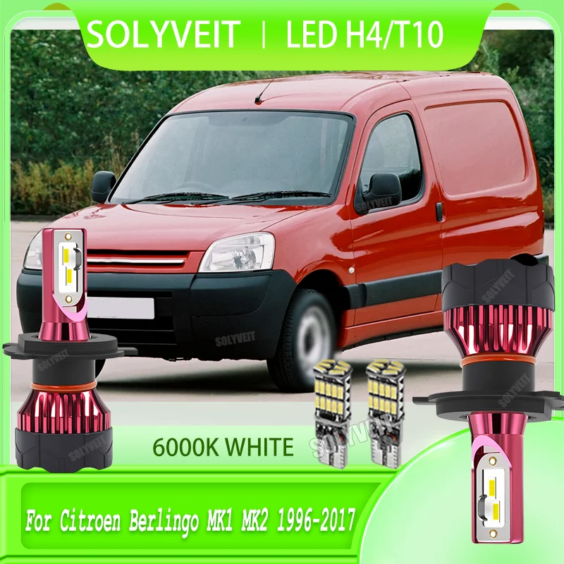 

15000LM/Bulb LED H4 Car Headlight Bulb for Night Driving FOR Citroen Berlingo MK1 MK2 1996 1997 1998 1999 2000 2001 2002-2017