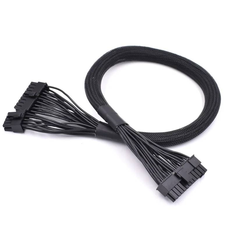 M/B 18 Pin+10 Pin to ATX 24 Pin motherboard PSU Power Sleeved Cable for Seasonic FOCUS+KM3 XP2 XM2 XP3 series Modular