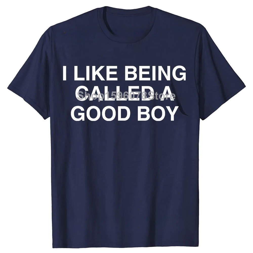 Funny I Like Being Called A Good Boy Sarcastic Meme Joke T Shirts Men Cotton Streetwear Tee Short Sleeve Unisex Loose Clothing