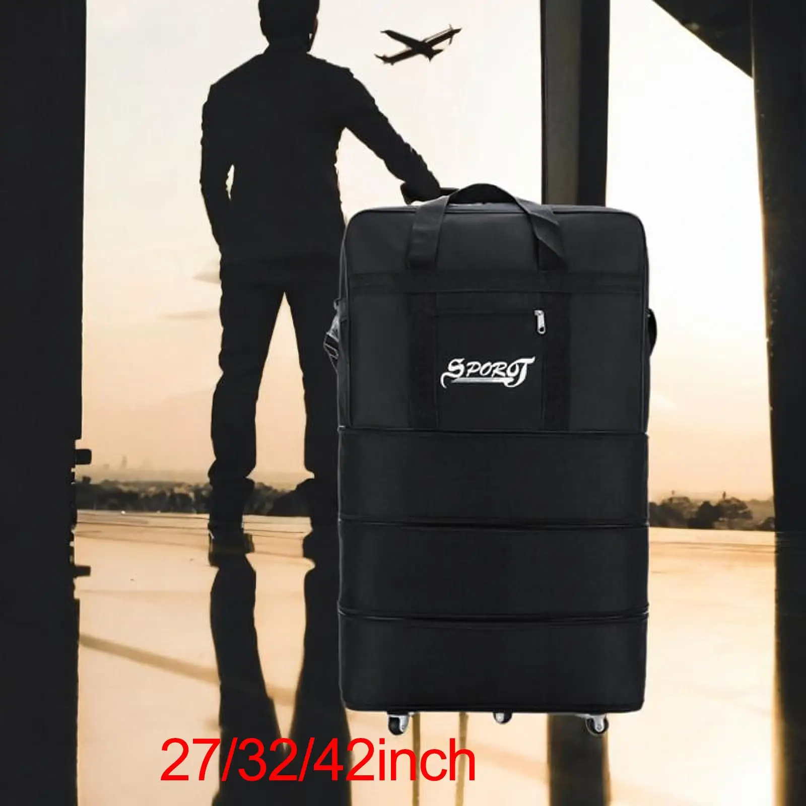 Bolsa de viaje impermeable resistente al desgaste, bolso de mano de gran capacidad para zapatos, equipaje, organizador de ropa, almacenamiento