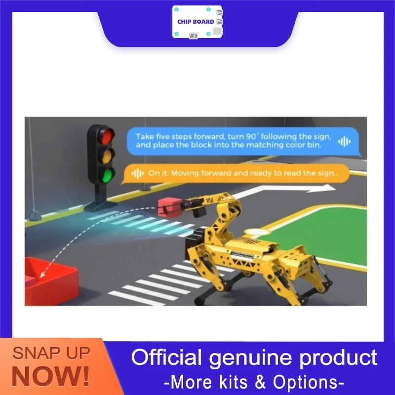 Hiwonder MechDog ESP32 AI Quadruped Robot with Programmable Vision Voice and Grasping Functions