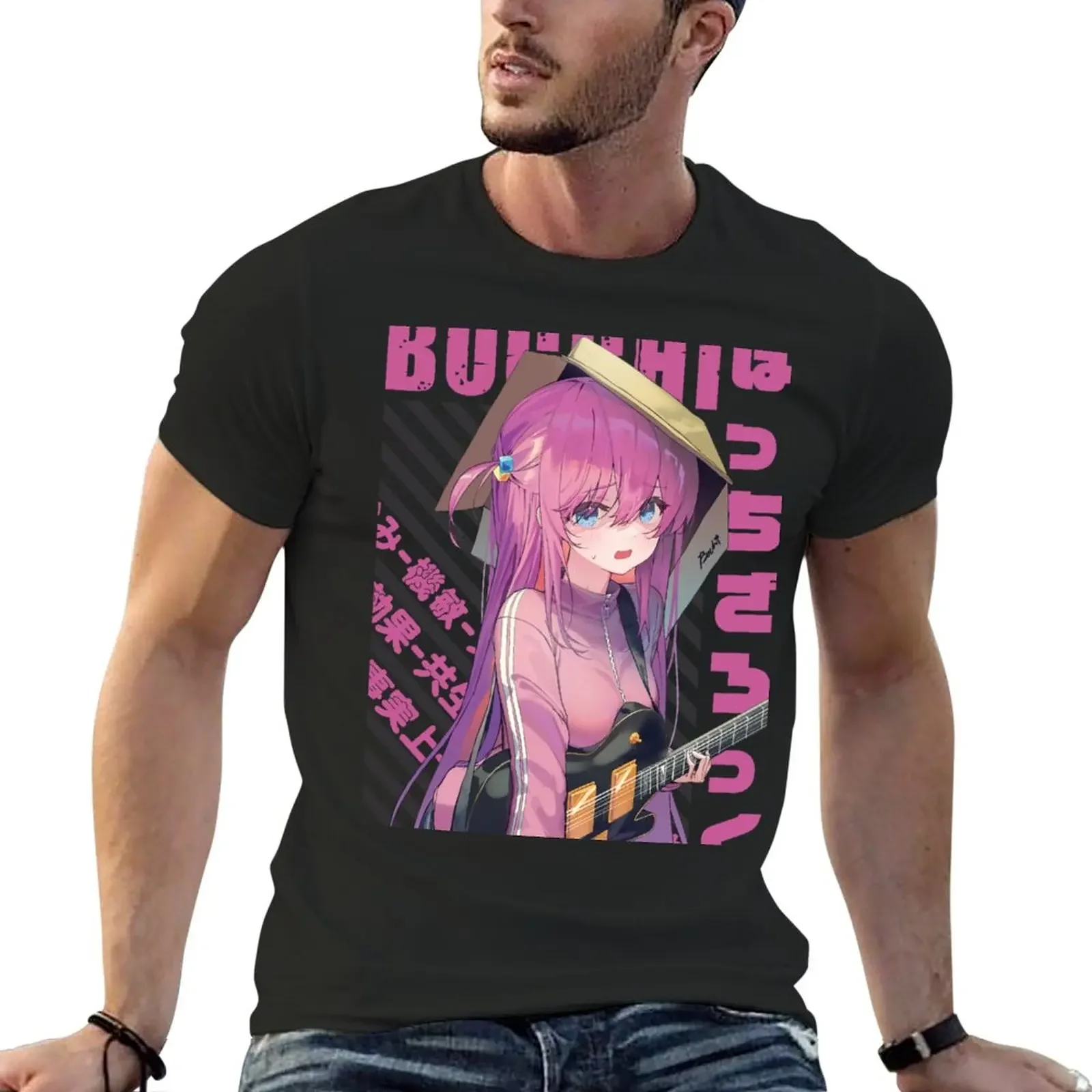 Bocchi the Rock! - Hitori Gotou T-Shirt kawaii clothes anime clothes oversizeds clothes for men