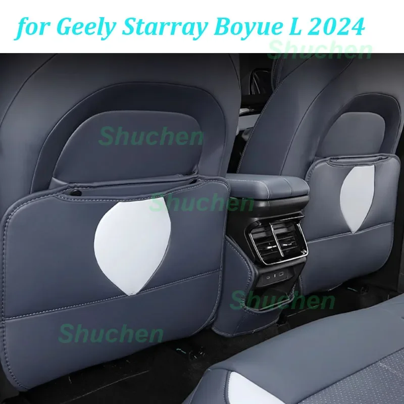 

Car Rear Row Anti-kick Covers for Geely Starray Boyue L 2024 Seat Back Kick Wear-proof Protector Dirt-proof Interior Accessories