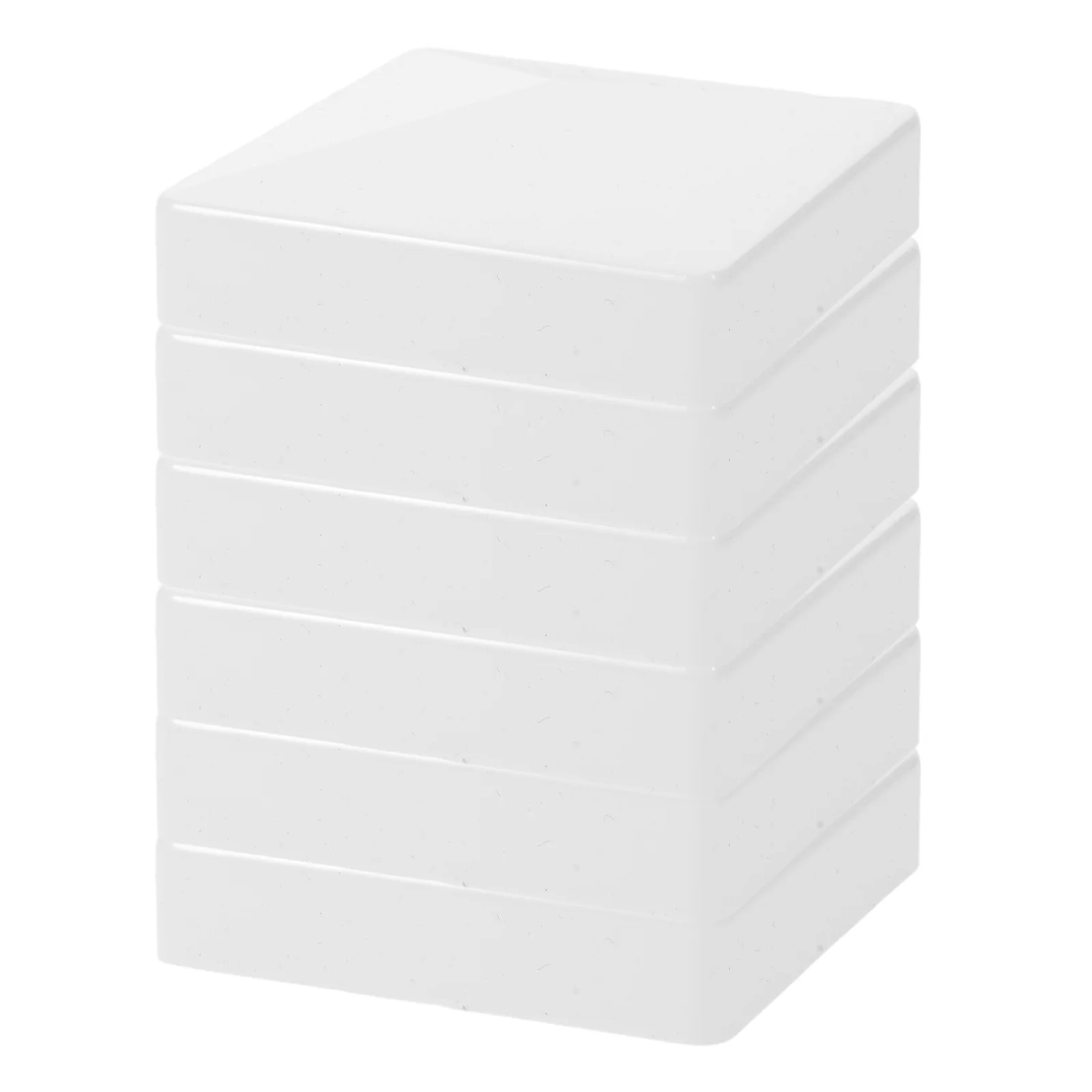 

6Pcs White PVC Post Caps Decorative Pyramid Fence Post Covers for Outdoor Deck Mailbox Dock Garden Plastic Pole Cap